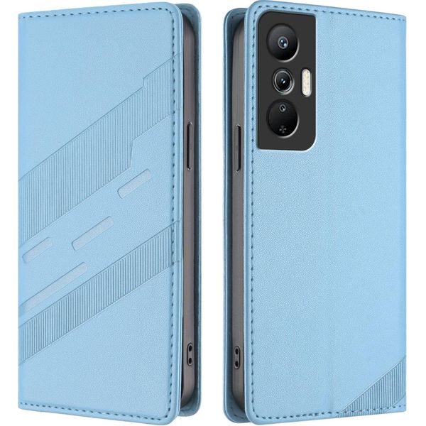 Custodia Per Infinix Hot 20S, Custodia A Portafoglio In Finto Cuoio Con Slot Per Carte E Funzione Stand Hellblau-image