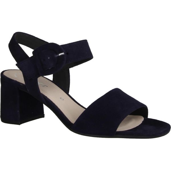 Gabor 61710-16 Donna, Sandali, Pelle, Atlantic (Blu Scuro), Best Fitting - Sandalo / Fionda Da Donna, Blu, Pelle (Velvet Chevreau), Altezza Tacco: 50 Mm-image