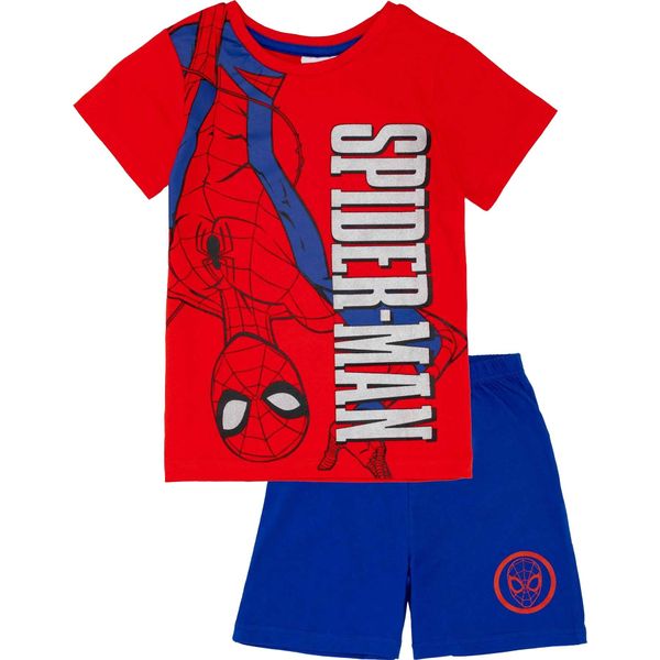 Spider-Man - Pigiama Con Pantaloncini Da Bambino NS7351 (128) (Rosso/Blu)-image