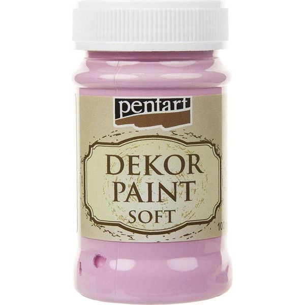 Decor Paint Pittura A Gesso Rosa Chiaro - Rosa Baby 100Ml - Pentart-image