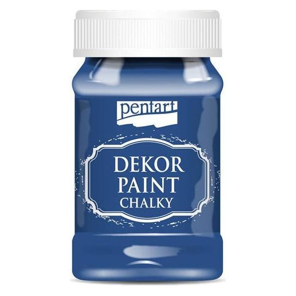 Decor Paint Pittura A Gesso Blu Acciaio - Blu Acciaio 100Ml - Pentart-image