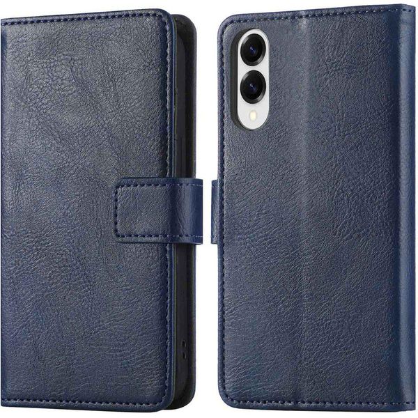 Custodia Per Cellulare Imoshion Per Samsung Galaxy S25 Edge - Cover Flip A Libro - Blu Scuro-image