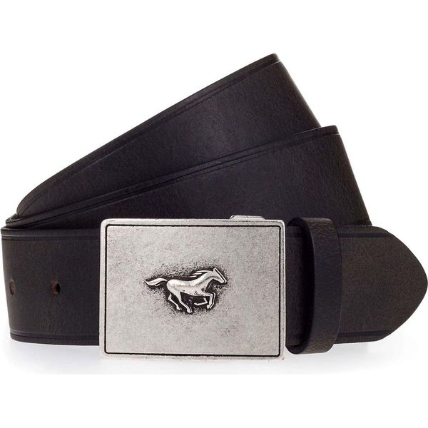 Mustang Pelle Cintura 40Mm Leather Belt W115 Dark Brown Marrone Scuro-image