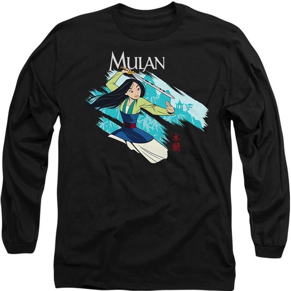 Mulan - Maglietta "Spada Nel Vento"" Per Uomo/Donna Unisex TV14227 (M) (Nero)"-image