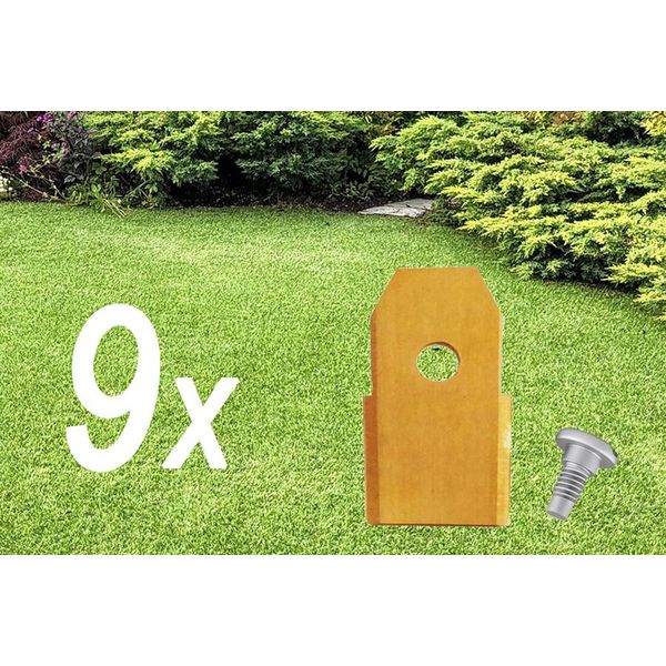 9X Lame Per Robot Tagliaerba | Lame Per Husqvarna Automower | Gardena Sileno-image