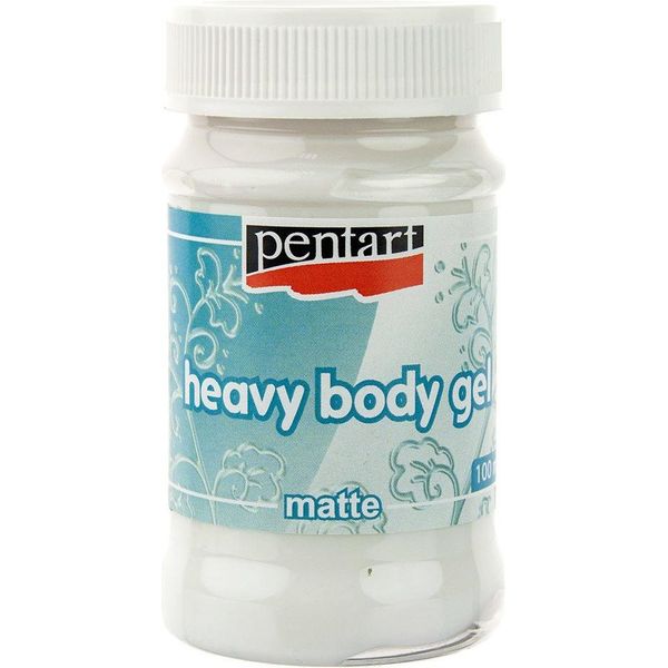 Pentart Pasta Gel Densa Corpo Pesante Gel Opaco Opalescente 100Ml, 28160-image