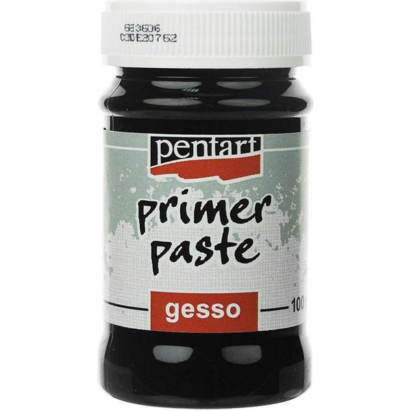 Pentart Primer In Pasta Gesso Primer Decoupage Nero 100Ml, 20762-image