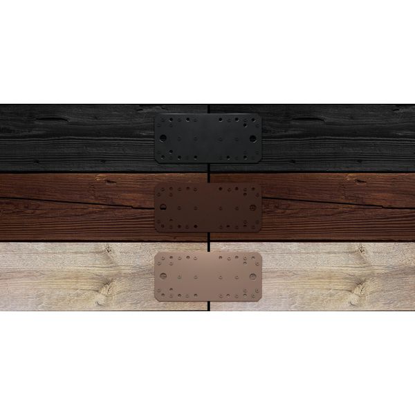 Alberts 823061 Cerniera Duravis®, Stretta, Diamantata Nera Con Rivestimento Duplex, Dimensioni 80 X 40 X 1,25 Mm, Set Di 20 Pezzi-image
