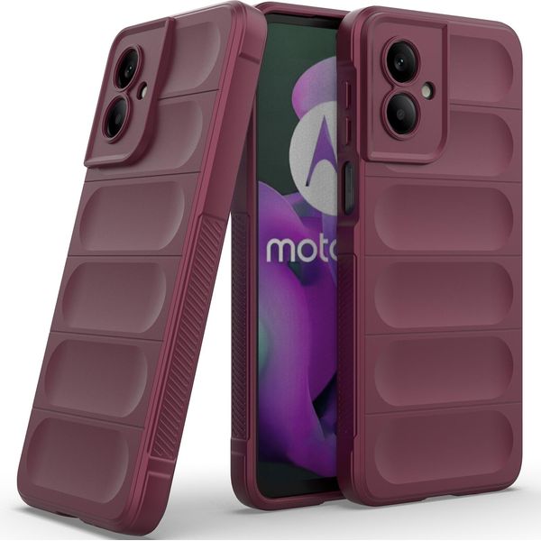 Custodia Per Motorola Moto G55 Custodia Protettiva In Silicone Tpu Morbido Antiurto Plum-image