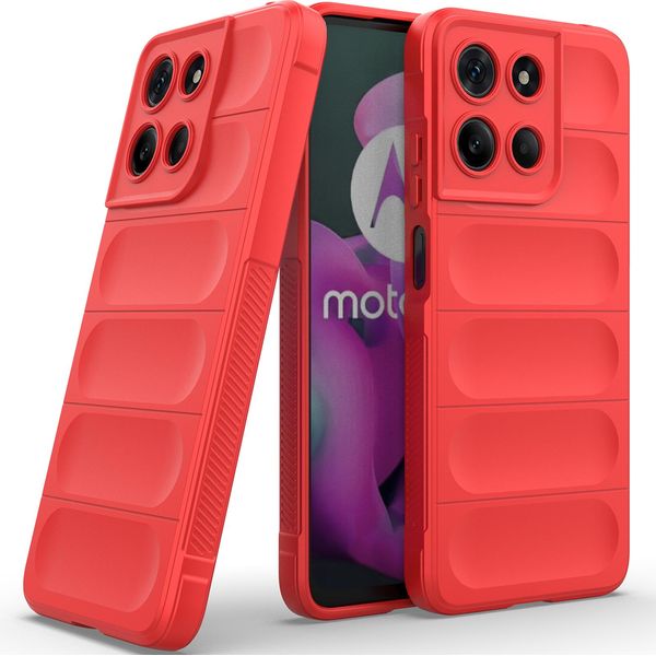 Custodia Per Motorola Moto G15 Custodia Protettiva In Silicone Tpu Morbido Antiurto Rosso-image