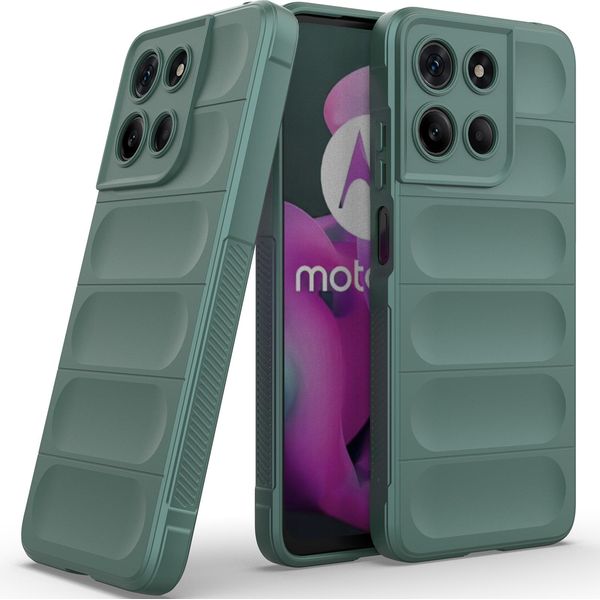 Custodia Per Motorola Moto G15 Custodia Protettiva In Silicone Tpu Morbido Antiurto Verde-image