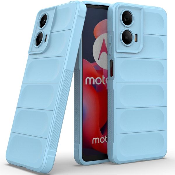 Custodia Per Motorola Moto G24 Custodia Protettiva In Silicone Tpu Morbido Antiurto Blu-image