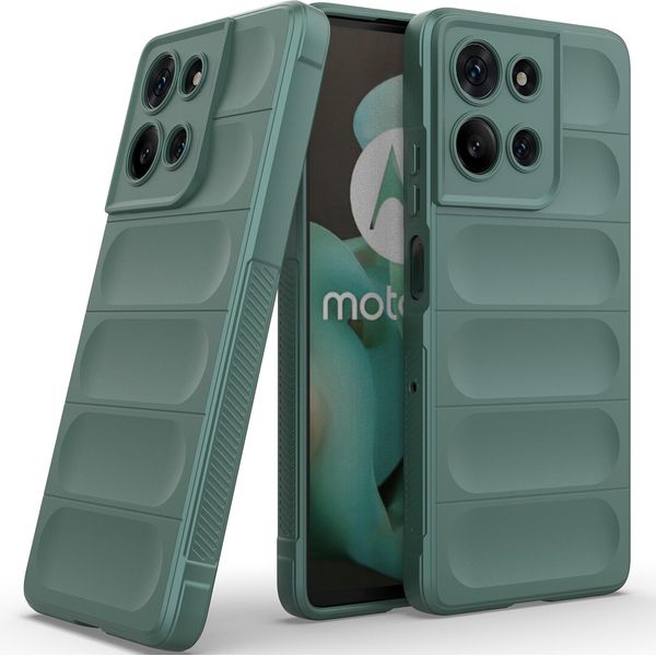 Custodia Per Motorola Moto G75 Custodia Protettiva In Silicone Tpu Morbido Antiurto Verde-image