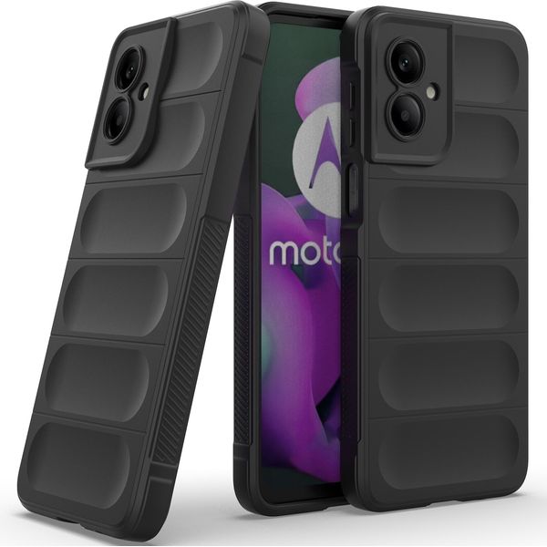 Custodia Per Motorola Moto G55 Custodia Protettiva In Silicone Tpu Morbido Antiurto Nero-image