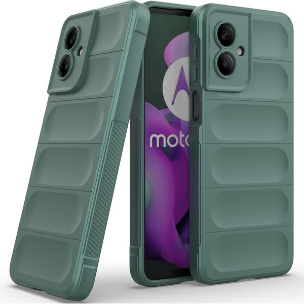 Custodia Per Motorola Moto G55 Custodia Protettiva In Silicone Tpu Morbido Antiurto Verde-image