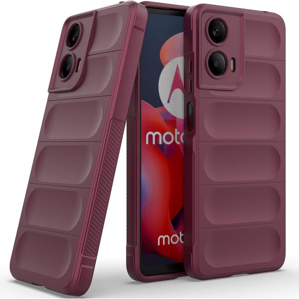 Custodia Per Motorola Moto G24 Morbido Tpu Silicone Antiurto Custodia Protettiva Plum-image
