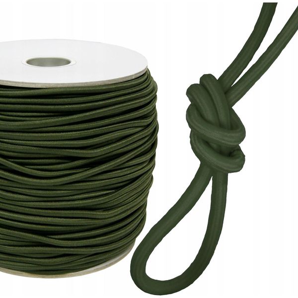 Ekspand | Corda Di Gomma Rope - 12Mm - Verde - Alta Elasticità - Resistente Ai Raggi Uv - Lunghezza 80M-image