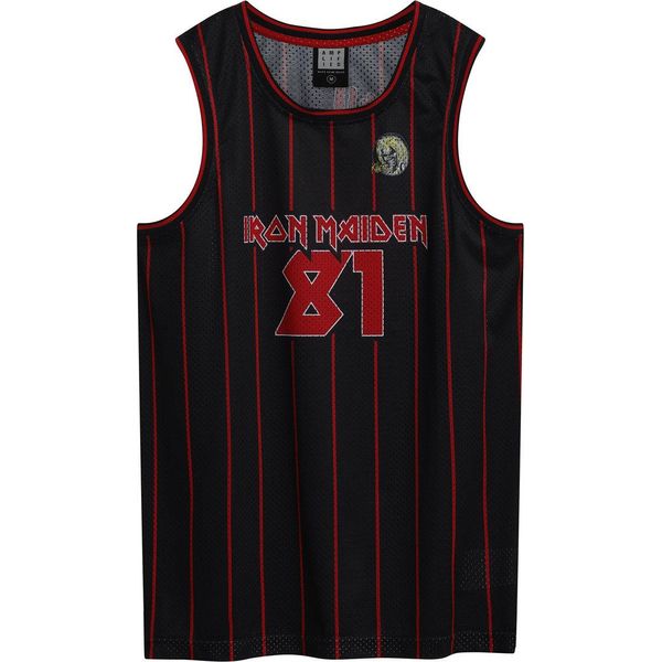 Amplified - Camicia Da Basket Da Uomo GD2702 (Xl) (Nero/Rosso)-image