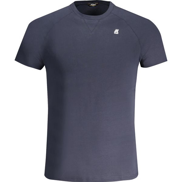 T-Shirt Da Uomo A Maniche Corte Blu Con Scollo Rotondo E Applicazione Del Logo-image
