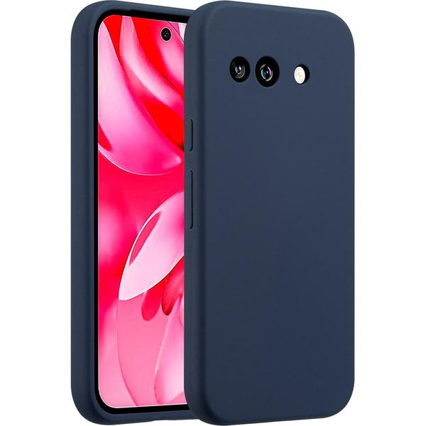 Custodia Google Pixel 9A - Silicone - Custodia Morbida Accezz/Copertura Posteriore - Blu Scuro-image