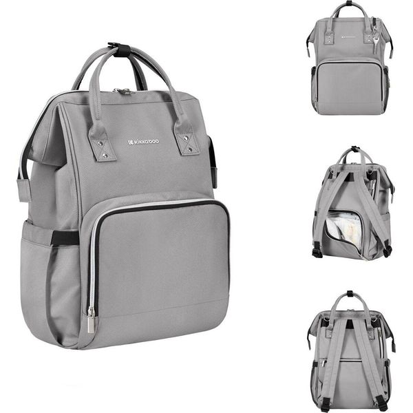 Borsa Fasciatoio Kikkaboo Siena, Zaino, Fasciatoio, Manico Regolabile Grigio Grigio Chiaro-image