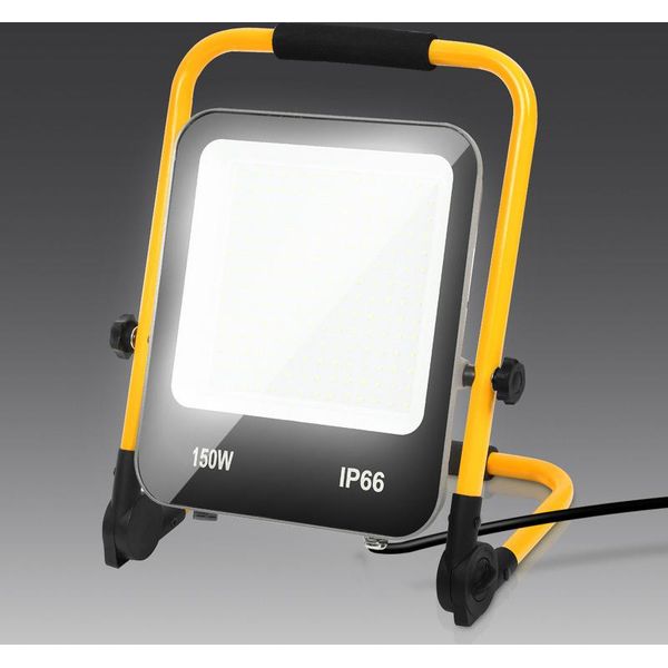 Aopunly Led Proiettore Da Costruzione Luce Da Lavoro 150W 12000LM Bianco Freddo Led Proiettore Floodlight-image