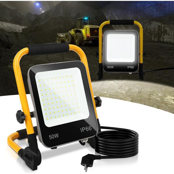 Bettizia 50W Bianco Freddo Led Faretto Da Costruzione 6000K Luce Da Lavoro Led Proiettore Luce Da Lavoro-image