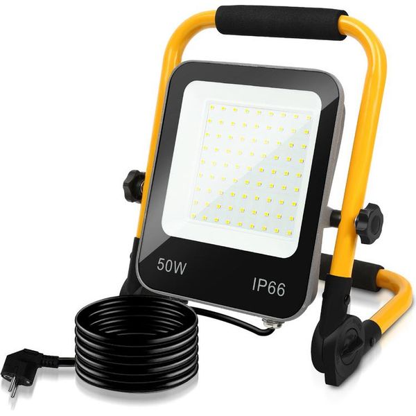 Tolletour 50W Bianco Freddo Led Faretto Da Costruzione 6000K Luce Da Lavoro Led Proiettore Luce Da Lavoro-image