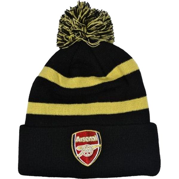 Arsenal Fc - Cappello Con Pompon "Cannon"" BS5763 (Taglia Unica) (Nero/Oro)"-image