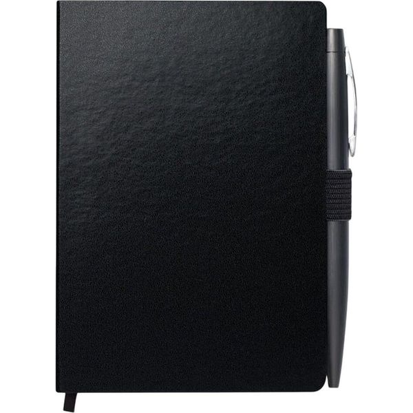 Midocean - Taccuino E Penna "Notalux"", A6 MO1100 (1,2 Cm X 14,5 Cm X 10 Cm) (Nero)"-image