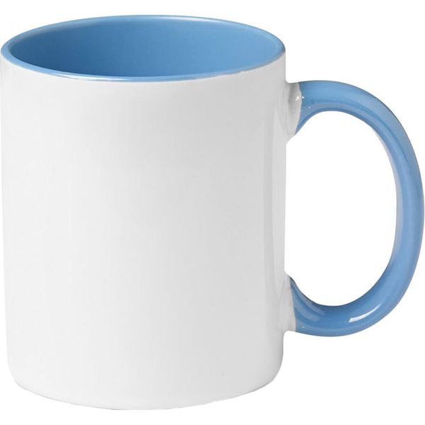 Midocean - Tazza Da Caffè "Sublimcoly"", Bicolore, 300Ml MO1030 (Taglia Unica) (Bianco/Blu)"-image