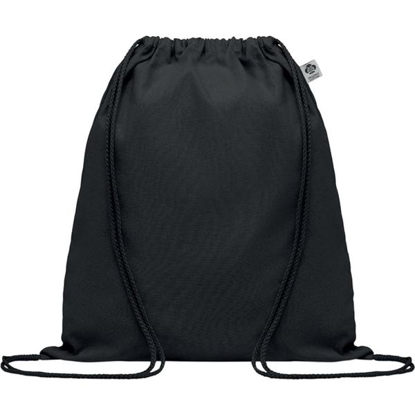 Midocean - Borsa Da Ginnastica "Yuki"", Cotone Organico MO115 (Taglia Unica) (Nero)"-image