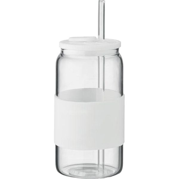 Midocean - Bicchiere "Borosip"", Vetro Borosilicato, 550Ml MO1336 (Taglia Unica) (Bianco/Trasparente)"-image