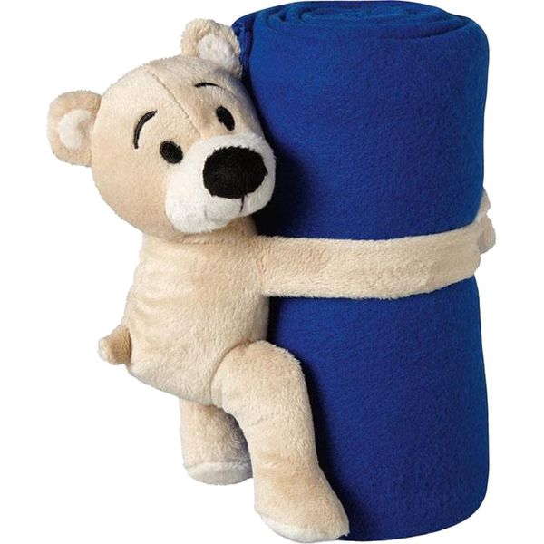 Midocean - Coperta "Manta"", In Pile, Orso MO1352 (Taglia Unica) (Blu)"-image