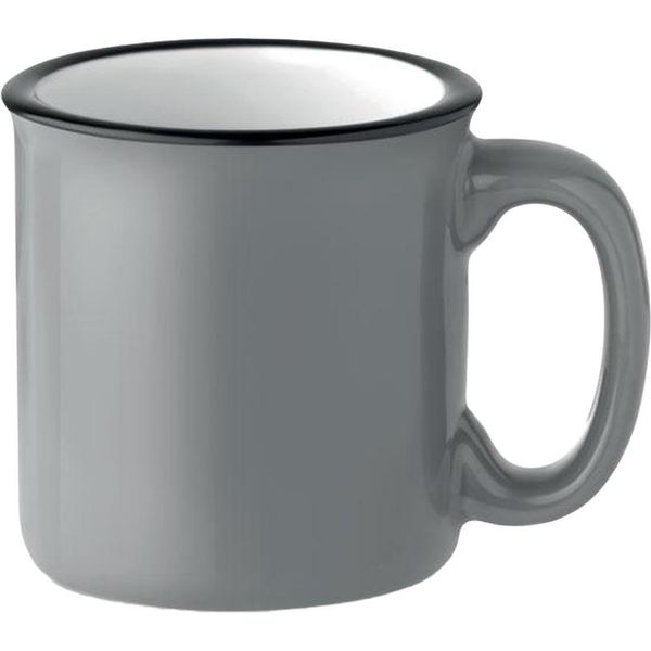 Midocean - Tazza Da Caffè "Tweenies"", Vintage, Ceramica, 240Ml MO203 (Taglia Unica) (Grigio)"-image