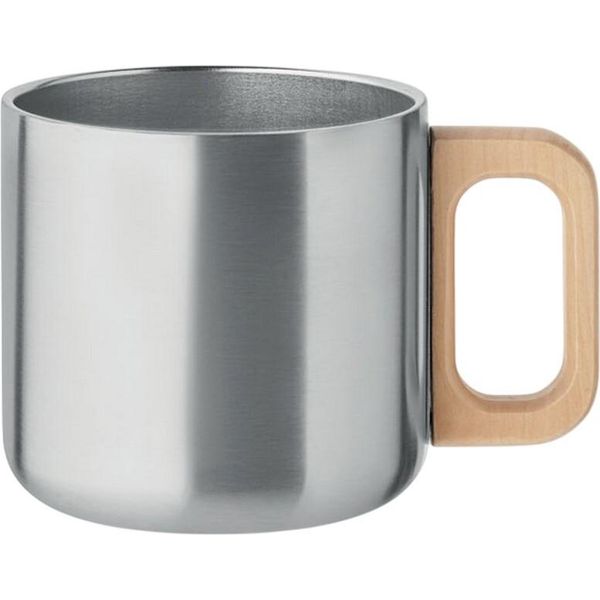 Midocean - Tazza Da Caffè "Acero"", 350Ml MO336 (Taglia Unica) (Argento Opaco)"-image