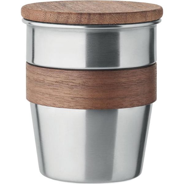 Midocean - Tazza Per Bere "Walnut"", 350Ml MO454 (Taglia Unica) (Argento Opaco)"-image
