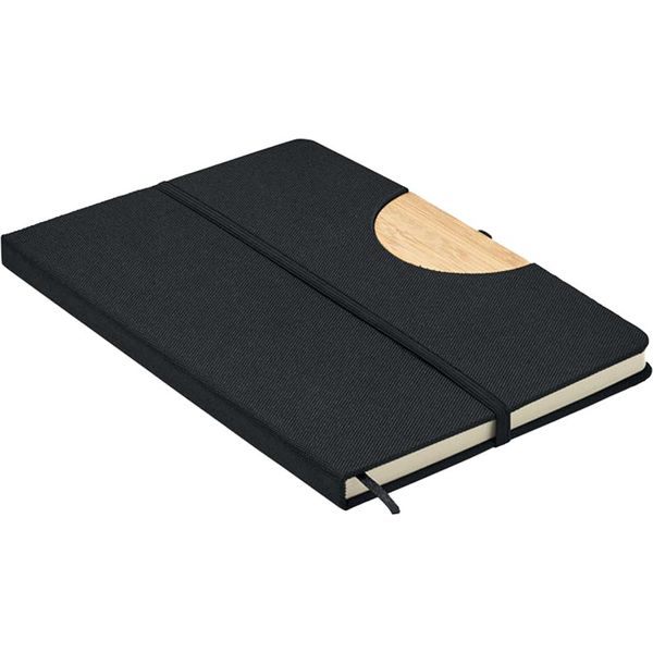 Midocean - Taccuino, Bambù, A5 MO519 (1,8 Cm X 21 Cm X 14,5 Cm) (Nero)-image