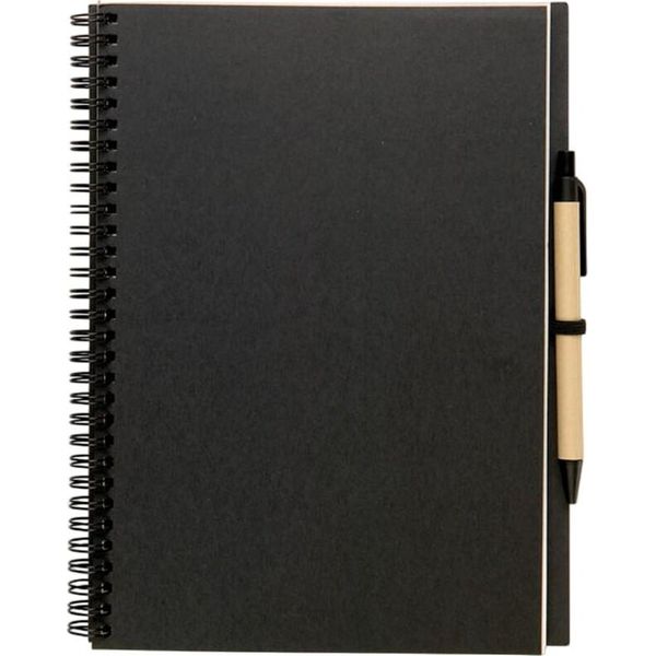 Midocean - Taccuino E Penna "Bloquero Plus"", Materiale Riciclato MO529 (26 Cm X 19 Cm) (Nero)"-image