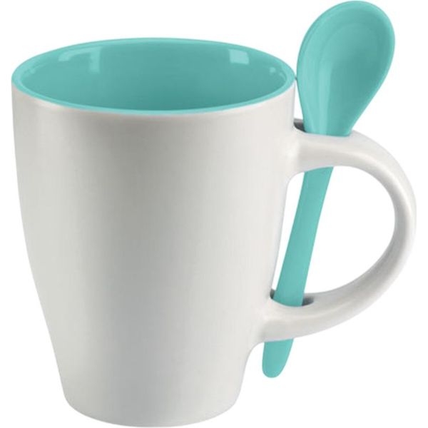 Midocean - Tazza Da Caffè "Dual"", Set 250Ml MO544 (Taglia Unica) (Bianco/Blu)"-image