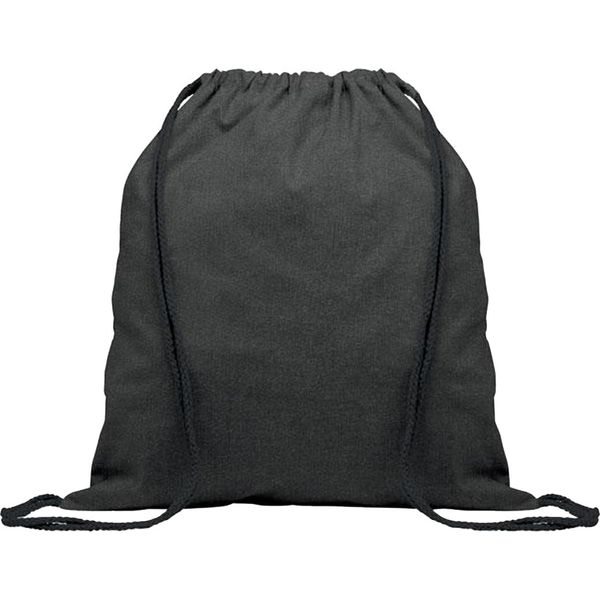 Midocean - Borsa Da Ginnastica "Cabetri Colour"", Cotone Riciclato MO625 (Taglia Unica) (Nero)"-image