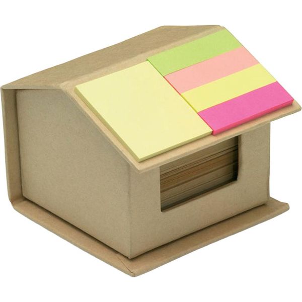 Midocean - Blocco Note "Recyclopad"", Casa, Set Di Materiale Riciclato MO877 (Taglia Unica) (Beige)"-image
