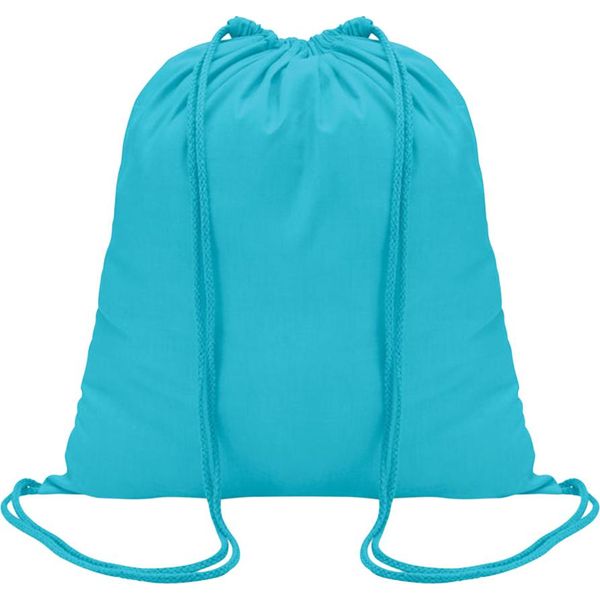 Midocean - Borsa Da Ginnastica "Coloured"", Cotone MO925 (Taglia Unica) (Turchese)"-image