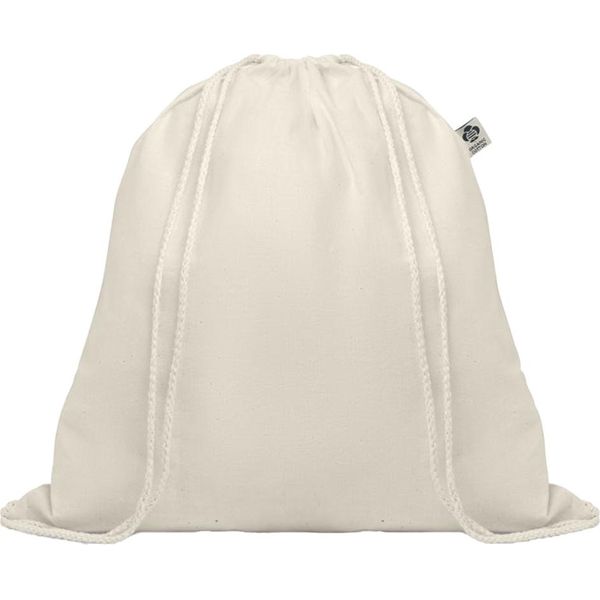 Midocean - Borsa Da Ginnastica "Hundred"", Cotone Organico MO986 (Taglia Unica) (Beige)"-image