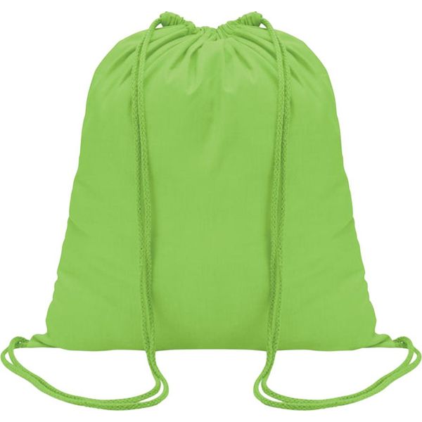 Midocean - Borsa Da Ginnastica "Coloured"", Cotone MO925 (Taglia Unica) (Lime)"-image
