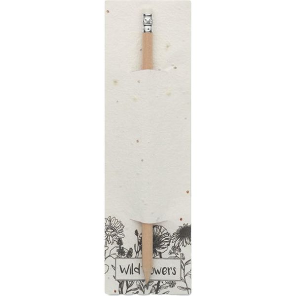 Midocean - Matita Con Gomma "Penseed"", Fiori Di Campo, Carta Da Semi MO992 (Taglia Unica) (Bianco)"-image