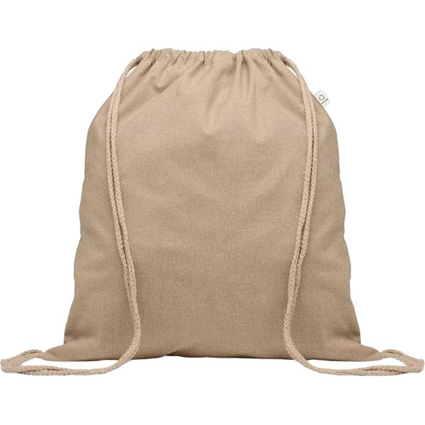 Midocean - Borsa Da Ginnastica "Cabetri Colour"", Cotone Riciclato MO625 (Taglia Unica) (Khaki-Brown)"-image
