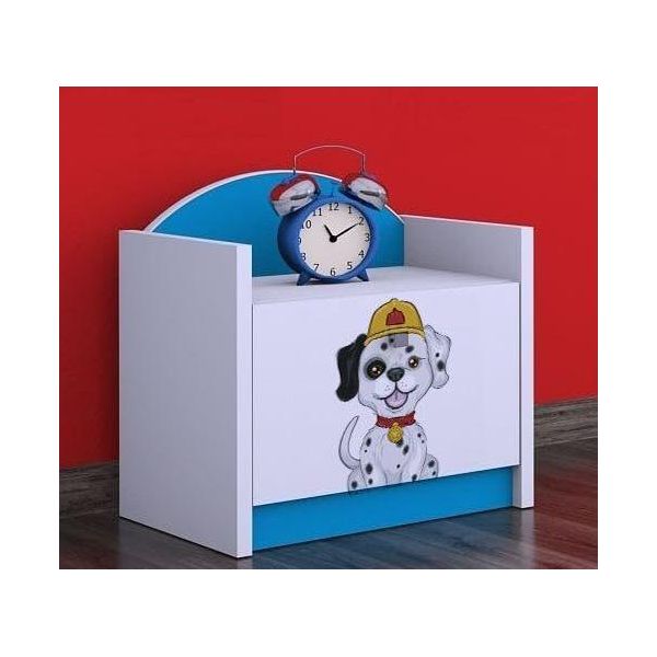 Bdw Comodino Camera Dei Bambini, Supercani, Comodino, Blu-image