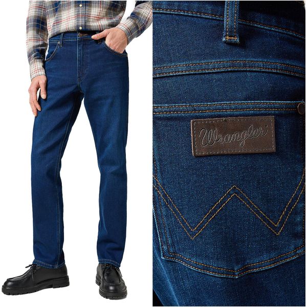 Wrangler, Jeanshosen Da Uomo, Vestibilità Dritta, Greensboro, W32 L36, Blau, Jeans, Baggyjeans, Buggy-image