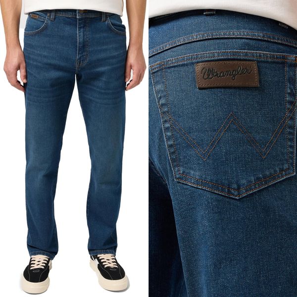 Wrangler, Jeanshosen Da Uomo, Vestibilità Dritta, Texas, W36 L34, Blau, Jeans, Baggyjeans, Buggy-image